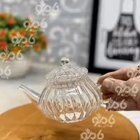 قوری پیرکس نقلی طرح کدو ساده 16ـ41