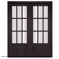 درب لابی ورودی دو لنگه چوبی کد 1216