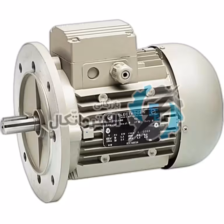 الکتروموتور سه فاز 4 کیلووات 1000 دور فریم آلومینیومی الکتروژن ا three-phase electric motor 4KW 1000 RPM with Aluminum frame ELECTROGEN
