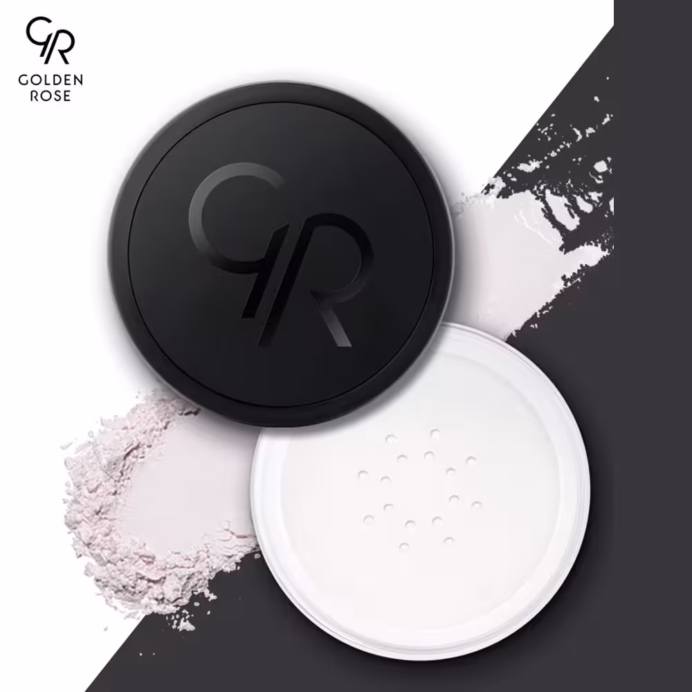 پودر تثبیت کننده آرایش بی رنگ کلدن رز مدل Long Wear Finishing