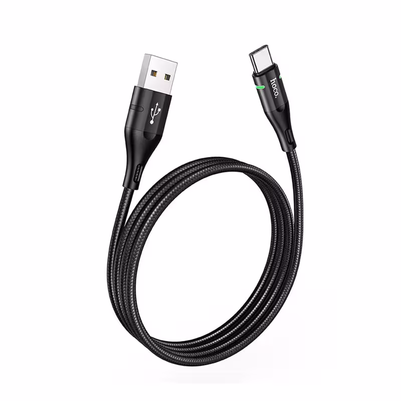 کابل تبدیل USB به USB-C هوکو مدل U93 طول 1.2 متر