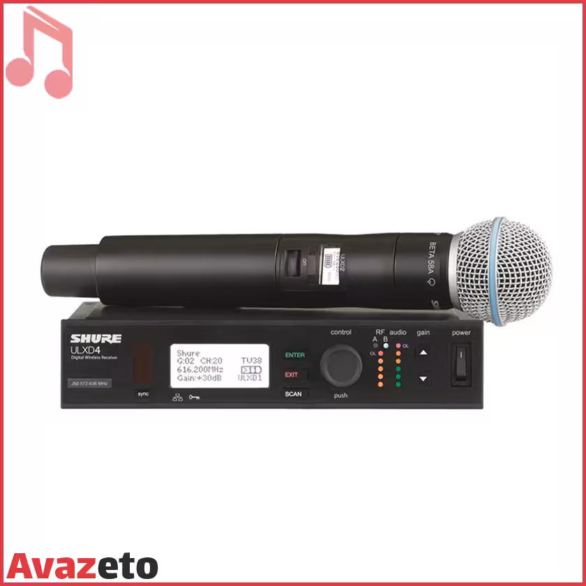 میکروفن بیسیم دیجیتال شور Shure ULXD24/B58