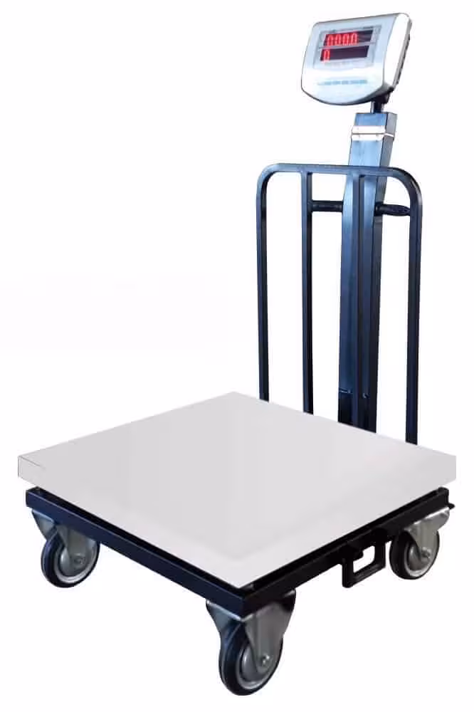 باسکول 500 کیلویی چرخدار محک سینی استیل مدل MDS13000