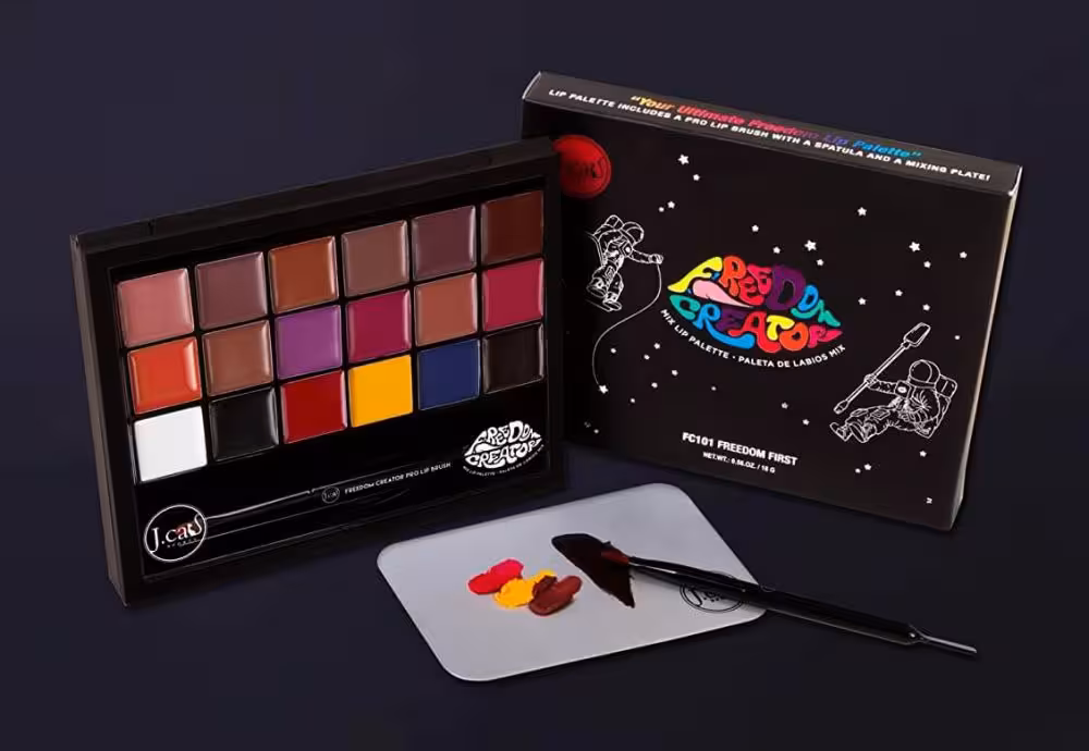پالت رژلب جی کت J.Cat FREEDOM CREATOR LIP PALETTE