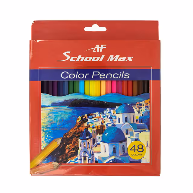 مداد رنگی جعبه ای اسکول مکس مدل Classic بسته 48 عددی