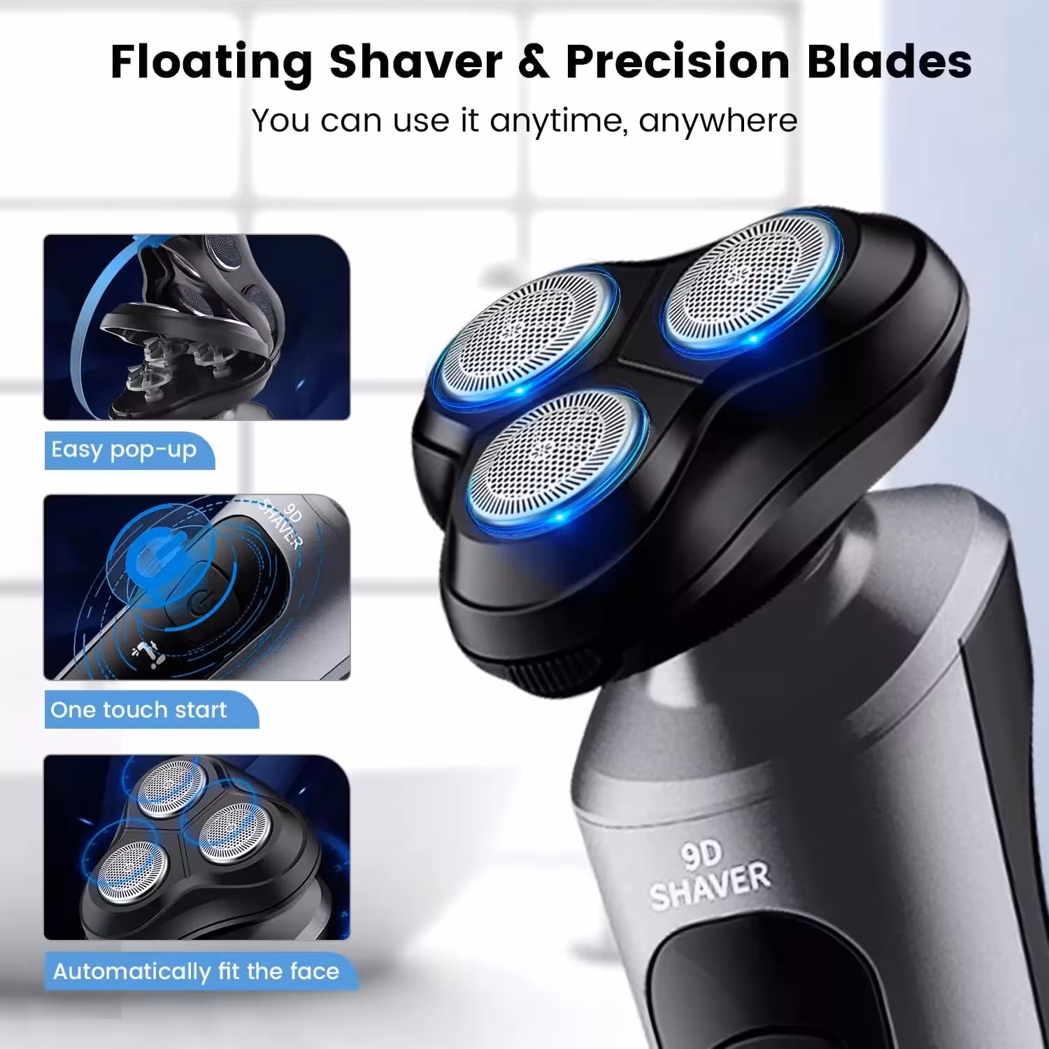 ماشین اصلاح موی صورت شارژی وویور مدل 9D