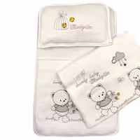 ست خواب 3 تکه نوزادی طرح خرس طوسی Babylike