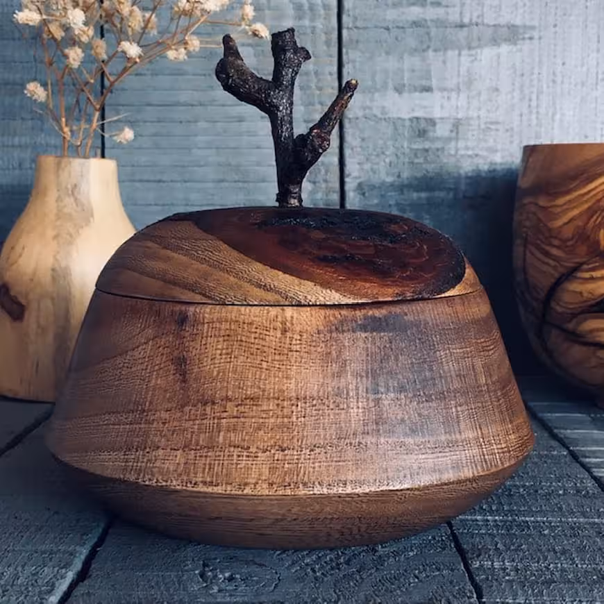 ظرف چوبی درب دار کد 940