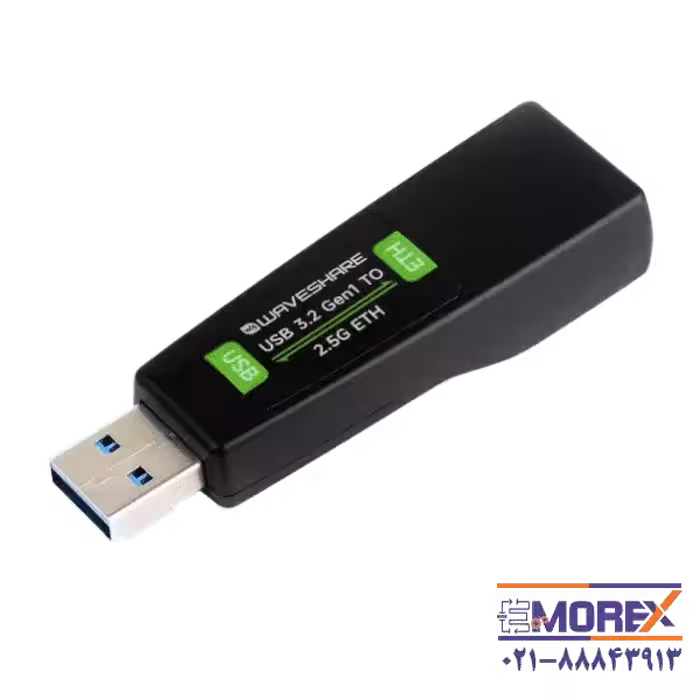 مبدل USB3.2 به اترنت ویوشیر | WAVESHARE مدل USB 3.2 Gen1 TO 2.5G ETH