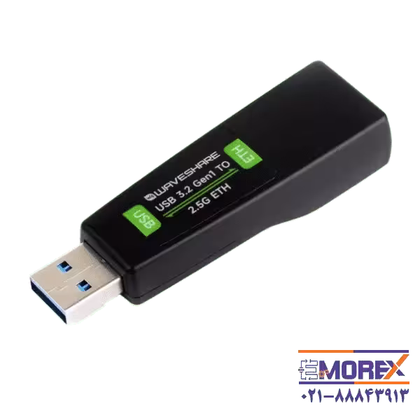مبدل USB3.2 به اترنت ویوشیر | WAVESHARE مدل USB 3.2 Gen1 TO 2.5G ETH