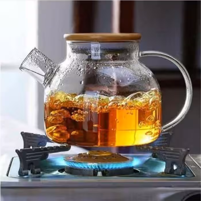 قوری پیرکس درب چوبی هپی هوم