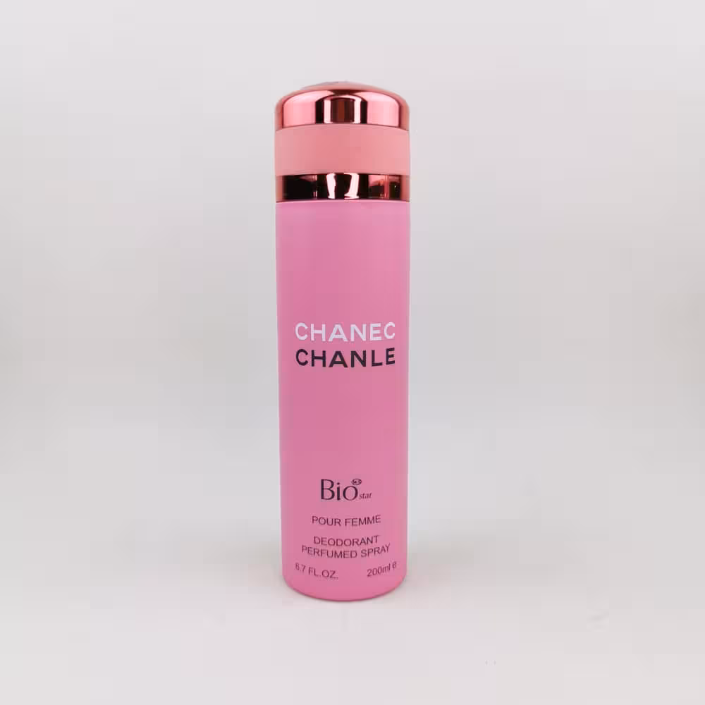 اسپری بدن زنانه BIO مدل chanle chanec حجم 200 میلی لیتر