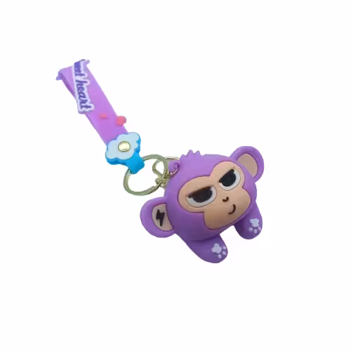 جاسوئیچی خودرو عروسکی طرح میمون بنفش