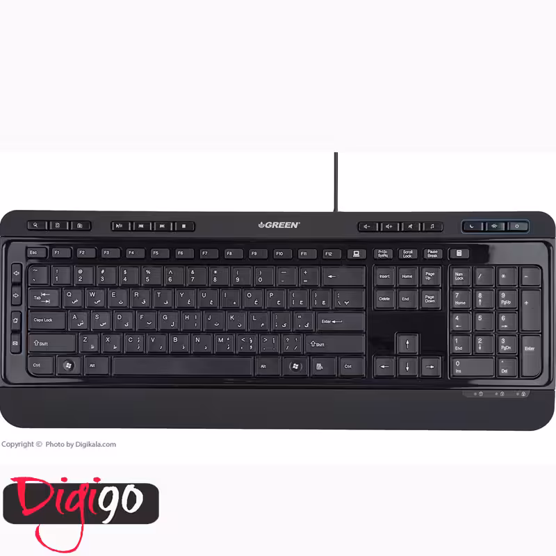 قیمت و خرید کیبورد مدل GK-502 گرین با حروف فارسی | دیجی نود