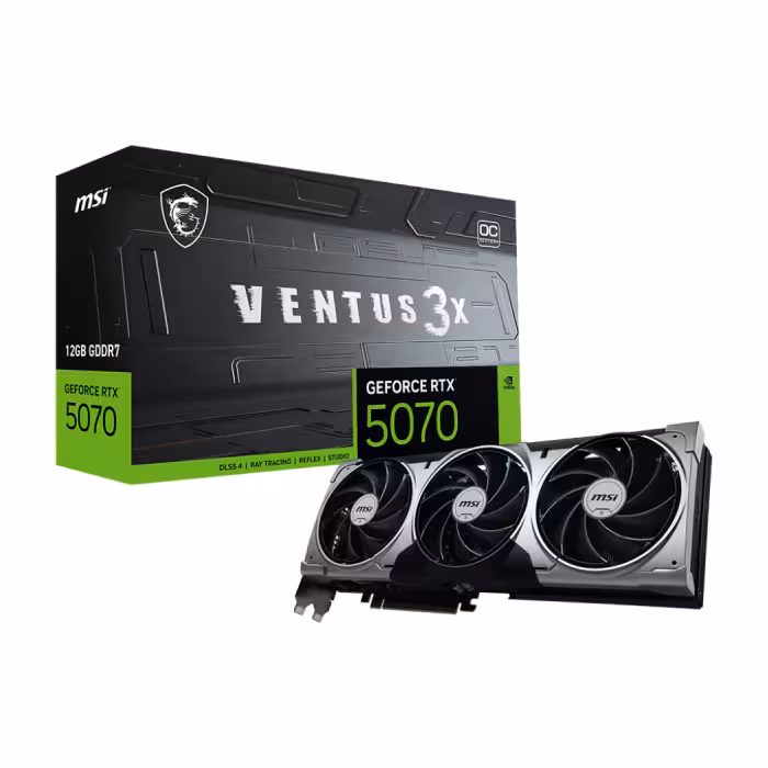 کارت گرافیک ام اس آی مدل GeForce RTX 5070 12GB VENTUS 3X OC