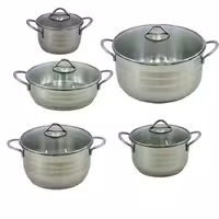 سرویس قابلمه استیل 10 پارچه دستی لوکس Destilux