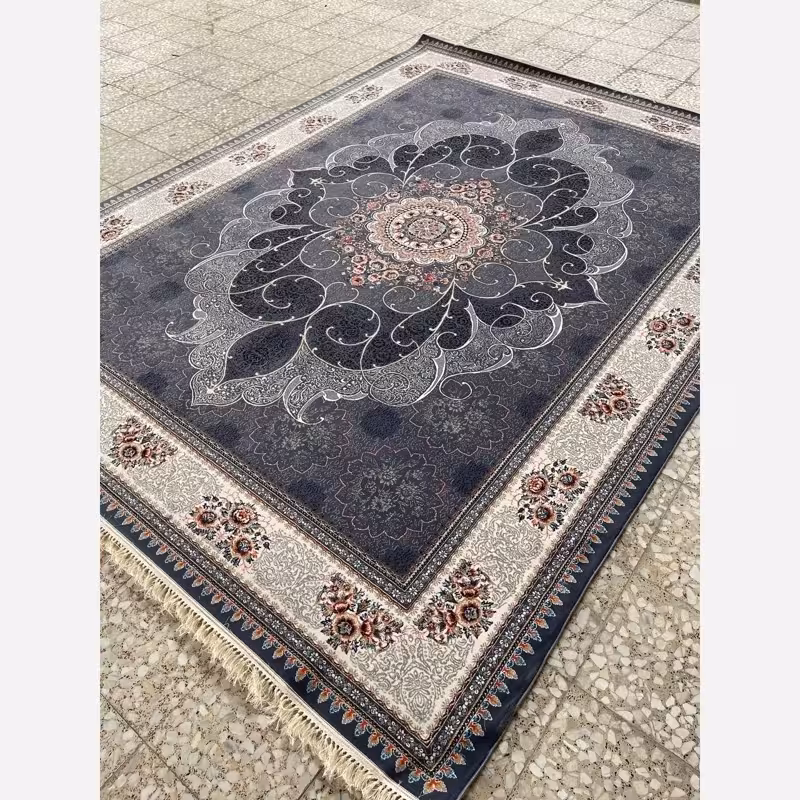 فرش ماشینی کاشان 700شانه طرح چکاوک دلفینی 9متری(باارسال رایگان)