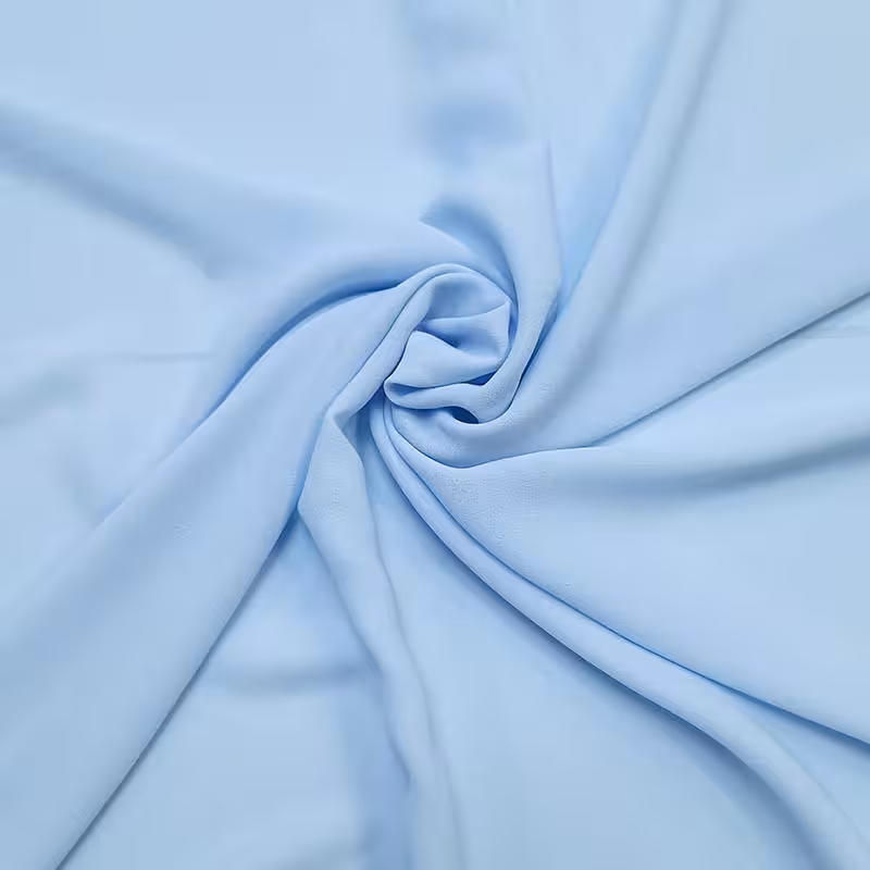 روسری کرپ حریر آبی دریایی