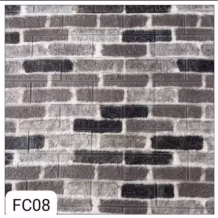 دیوارپوش فومی پشت چسبدار کد FC08 ابعاد70در70 cm ضخامت 5میل (پس کرایه)