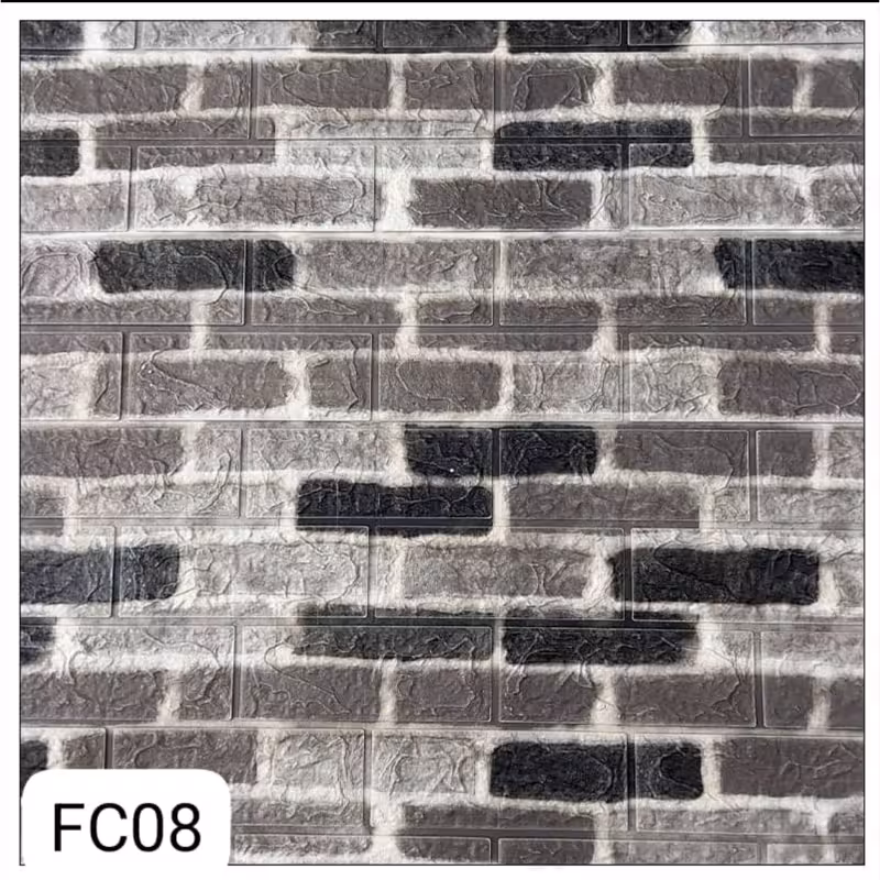 دیوارپوش فومی پشت چسبدار کد FC08 ابعاد70در70 cm ضخامت 5میل (پس کرایه)