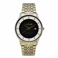 LAROS QUARTZ 79421-D 5 STAR موتورژاپن لاروس موتور ژاپن ،، درب استیل ،، باصفحه دو رنگ و تقویم روزشمار بسیار شیک و لوکس