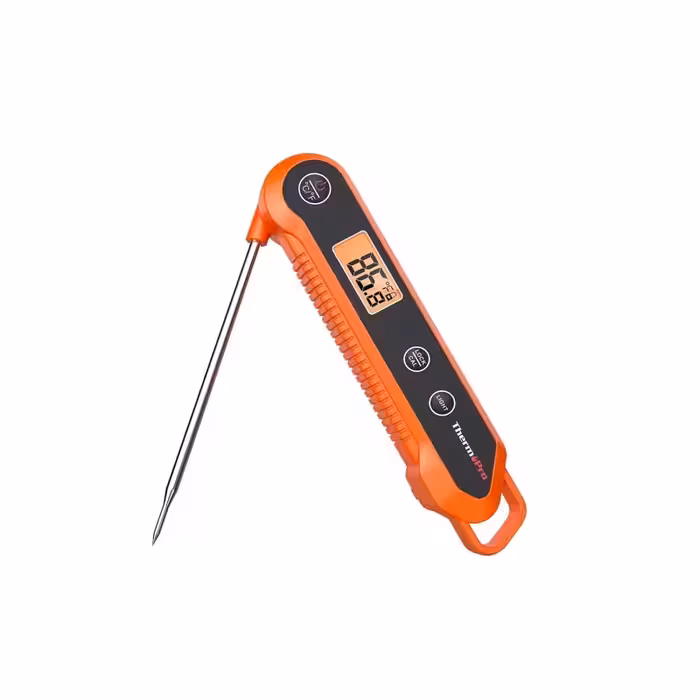 ترمومتر آشپزخانه ThermoPro TP03H | ضد آب و قابل شستشو | طراحی تاشو برای حمل آسان | نمایش سریع و دقیق دما | مناسب برای پخت انواع غذا و گوشت | ابزار حرفه‌ای برای آشپزی خانگی و صنعتی
