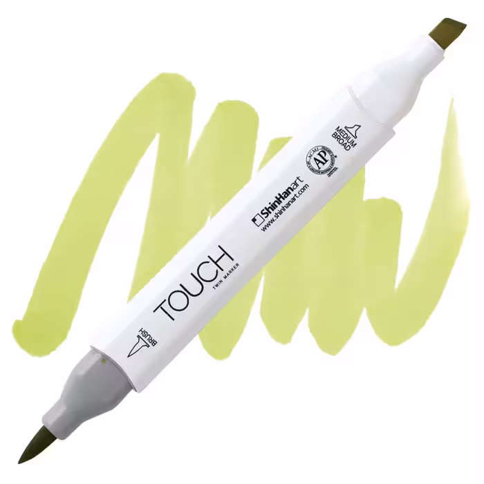 ماژیک طراحی دو سر تاچ (بدنه سفید) کد GY48