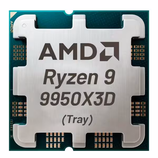 پردازنده مرکزی ای ام دی مدل Ryzen 9 9950X3D Tray  فروش به همراه خرید مادربرد