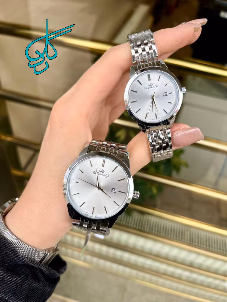 خرید ست ساعت زنانه و مردانه الگانس کلاسیک موتور پرس بالاترین کیفیت بازار کد 2117202 - ردگل