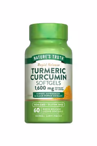 سافت ژل کورکومین زردچوبه ، زنجبیل و فلفل سیاه Nature's Truth ـ بسته 60 عددی