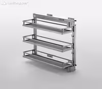 جای بطری و ادویه زیر صفحه ریل از پهلو 3 طبقه کف دایموند یونی هوپر کد WB2348.3