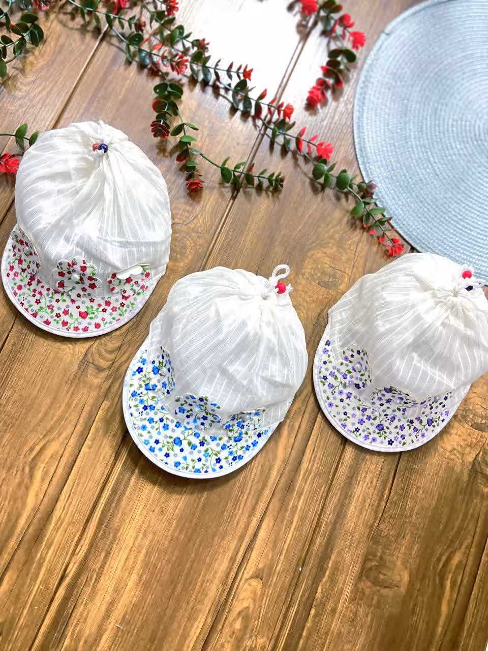 کلاه دخترانه گل گلی