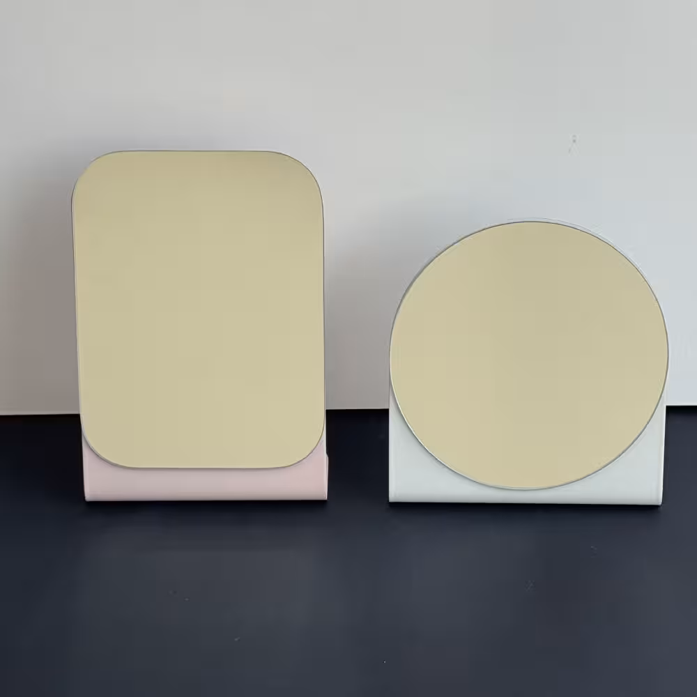 آیینه رو میزی ساده فلزی