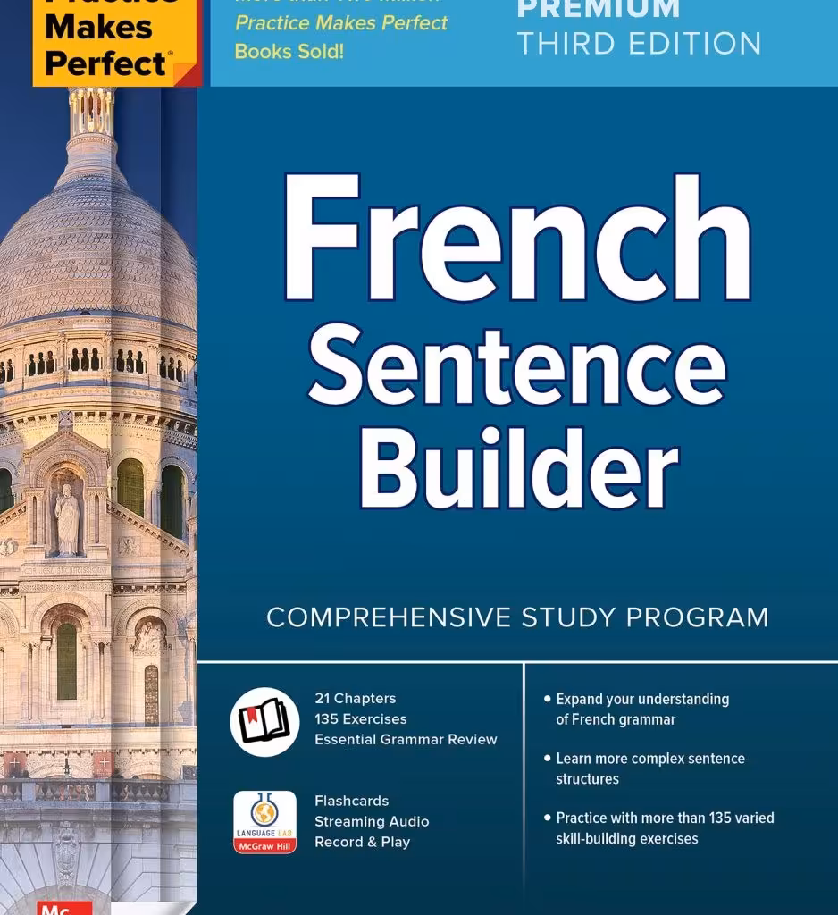 خرید کتاب فرانسه Practice Makes Perfect French Sentence Builder Third Edition
