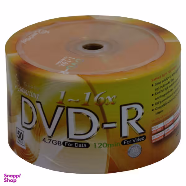 دی وی دی خام اسمارت بای مدل SR بسته 50 عددی