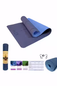 مت یوگا TPE طرح الکس ALEX ضخامت 6 میلی متر آبی