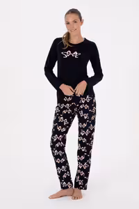 ست لباس راحتی زنانه سرمه ای یو اس پولو