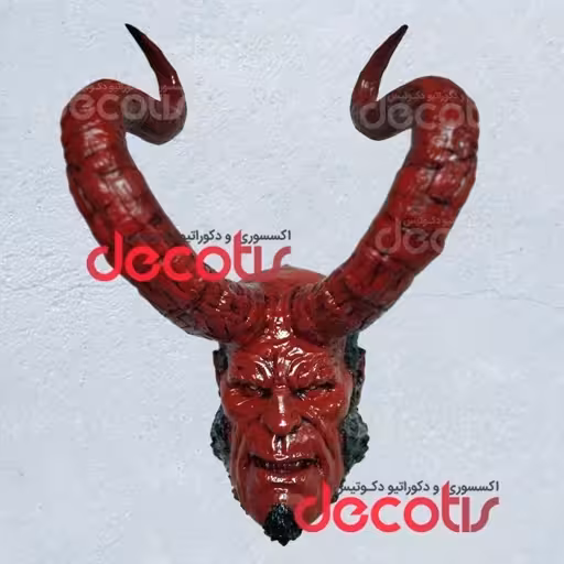 مجسمه دیوارکوب مدل پسر جهنمی بزرگ (هل بوی – Hellboy)