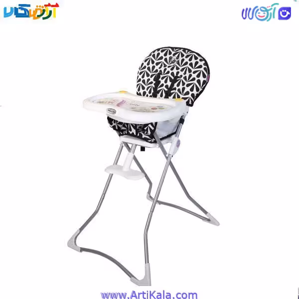 صندلی غذای کودک دلیجان طرح گلدار مدل CUTE