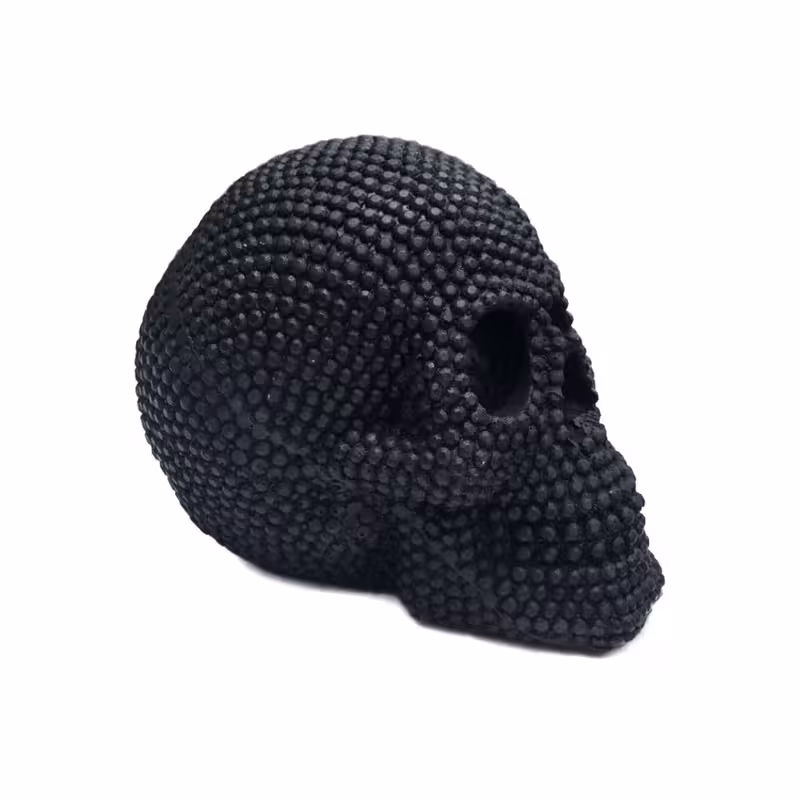 مجسمه مدل اسکلت جمجمه طرح مرواریدی  00144