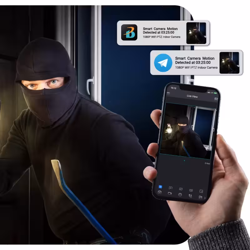 دوربین بی سیم تحت شبکه وای فای برایتون مدل IOT-72P8/5