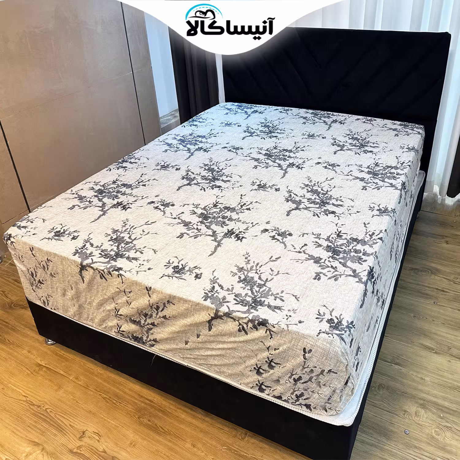 ملحفه آنیسا مدل کشدوز کد 04 دونفره سایز 200×160 سانتی متر