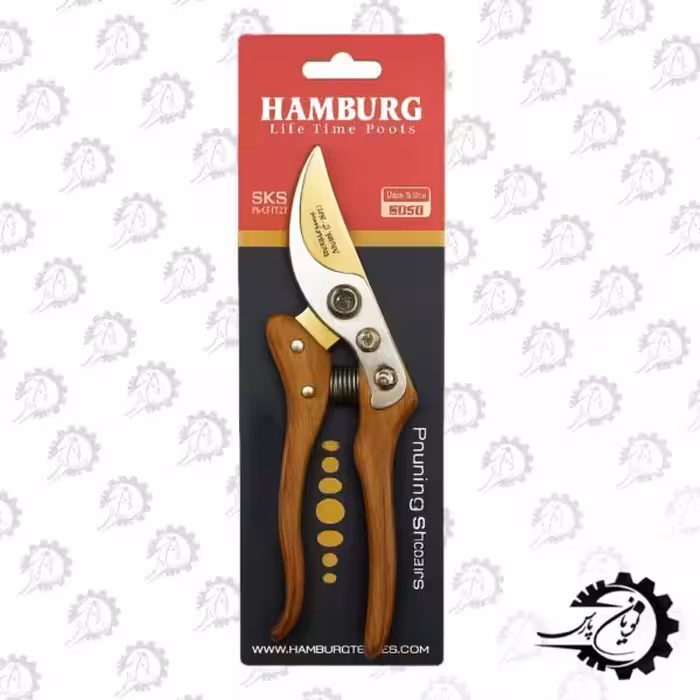 قیچی هامبورگ باغبانی دسته چوبی 3690