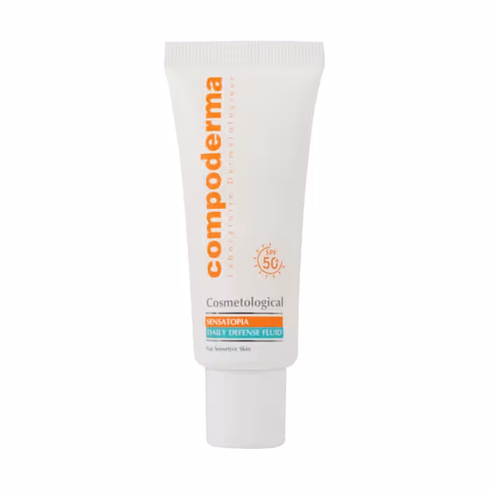 فلوئید ضد آفتاب SPF50 سنس آتوپیا پوست حساس کامپودرما