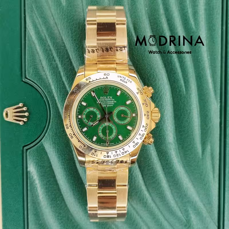 رولکس مردانه مدل دیتونا تمام طلایی کیفیت مستر
