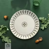 بشقاب پلو خوری چینی گلدکیش ست 6 تایی طرح ROYSA مدل GK701139-2