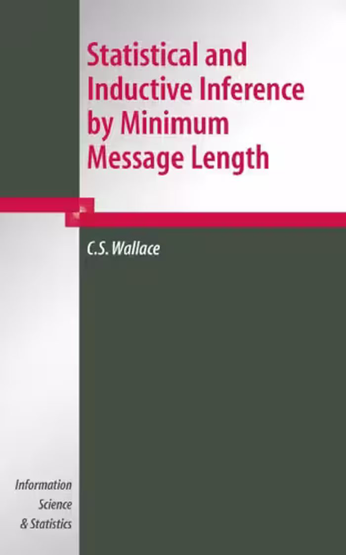 خرید و دانلود نسخه کامل کتاب Statistical and Inductive Inference By Minimum Message Length