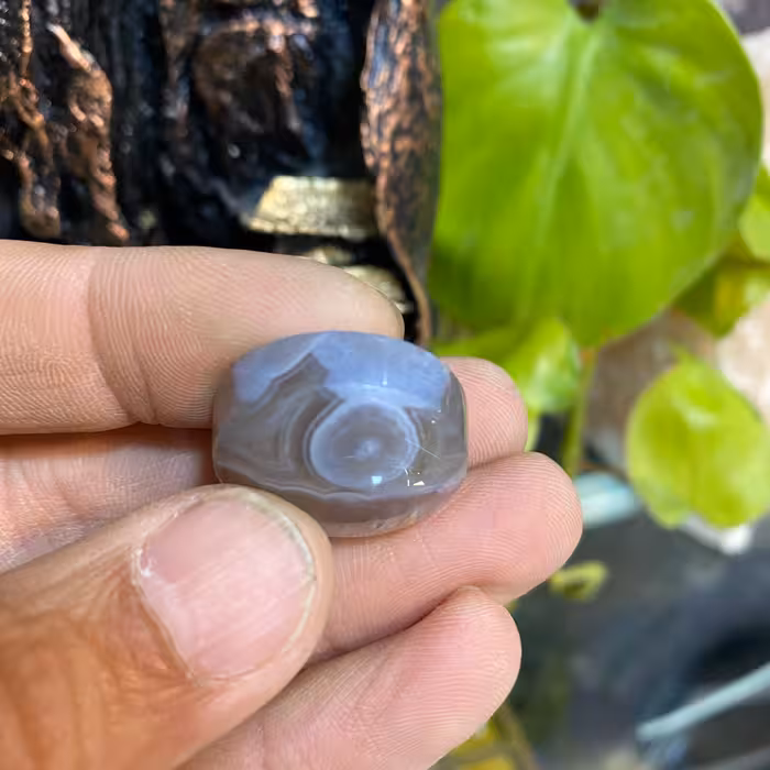 عقیق رتایل دار کبود وچشم باباقوری