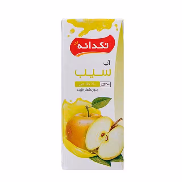 آب سیب تکدانه 200 میلی لیتری