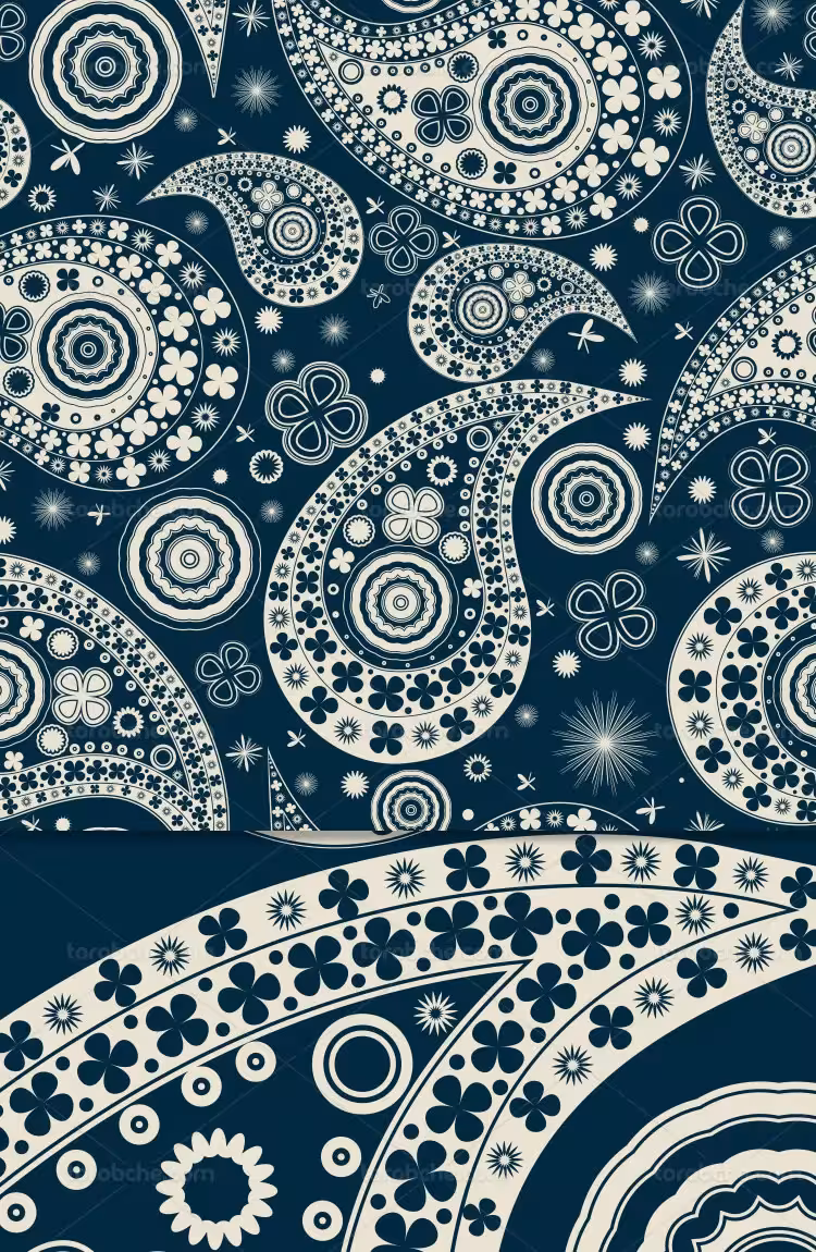 وکتور پترن و پس زمینه ترمه | گرافیک با طعم تربچه